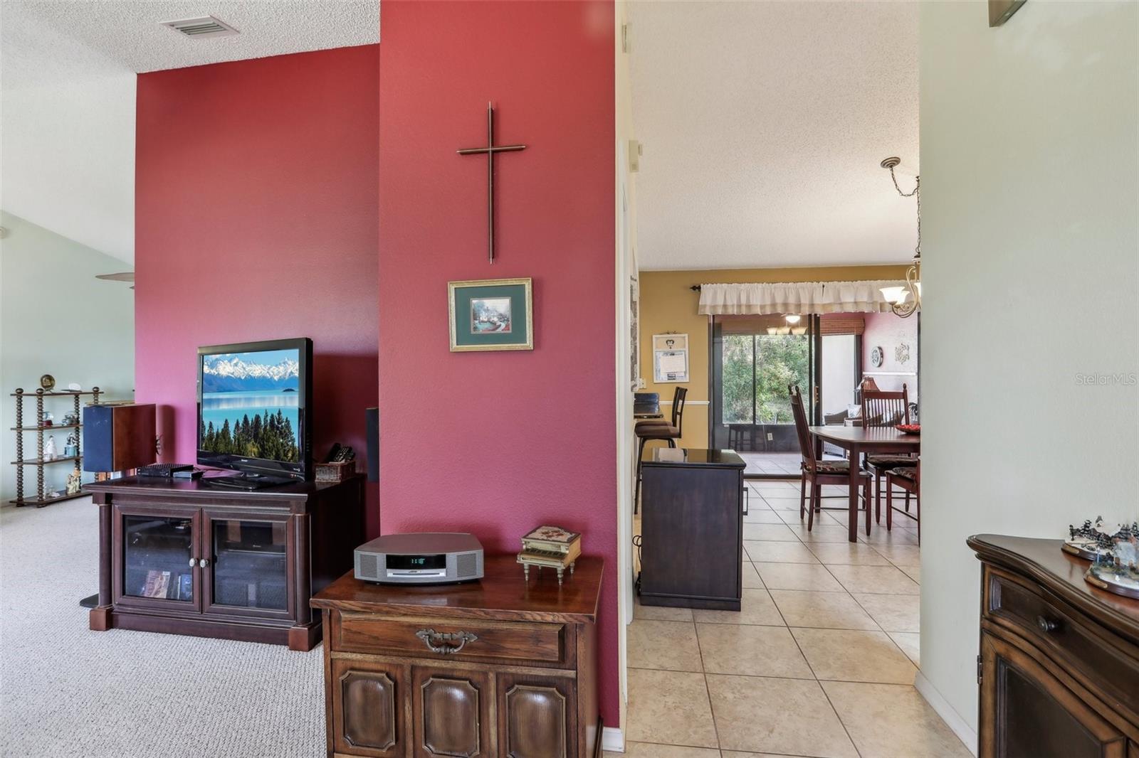 Foyer, living room to left, dining room ahead