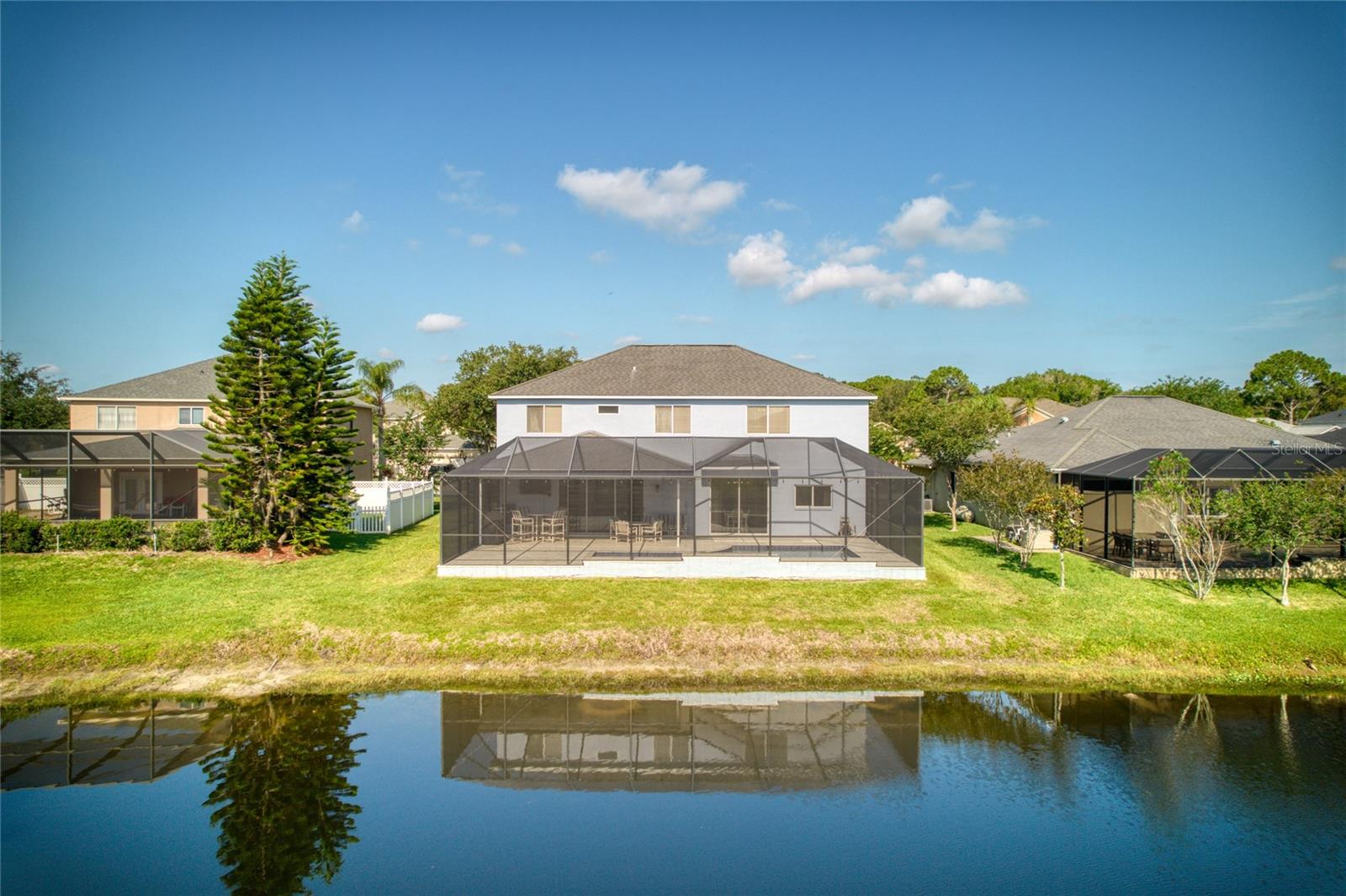 No rear neighbors! Serene pond views!