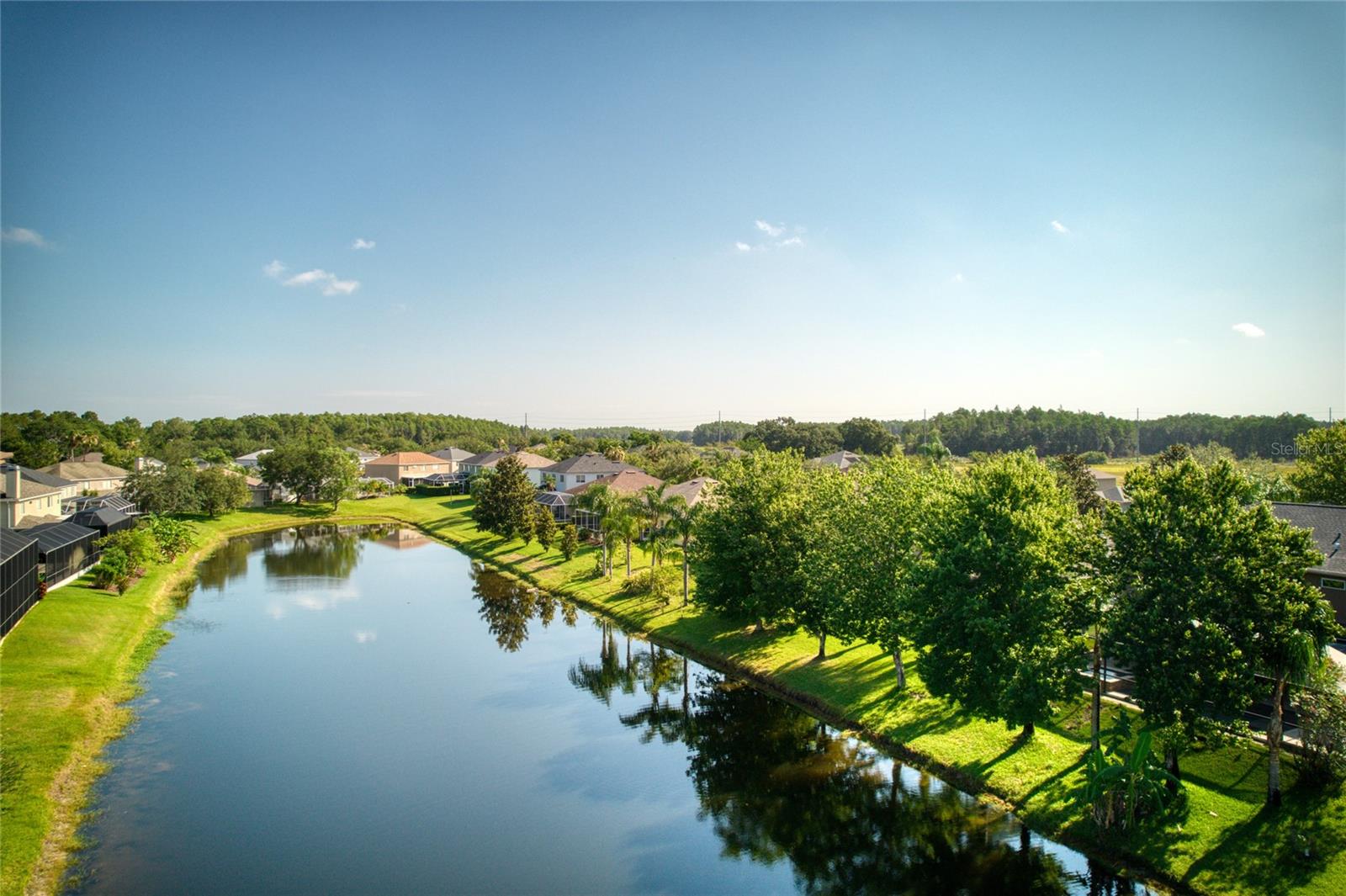 Waterview from the back  of the home.