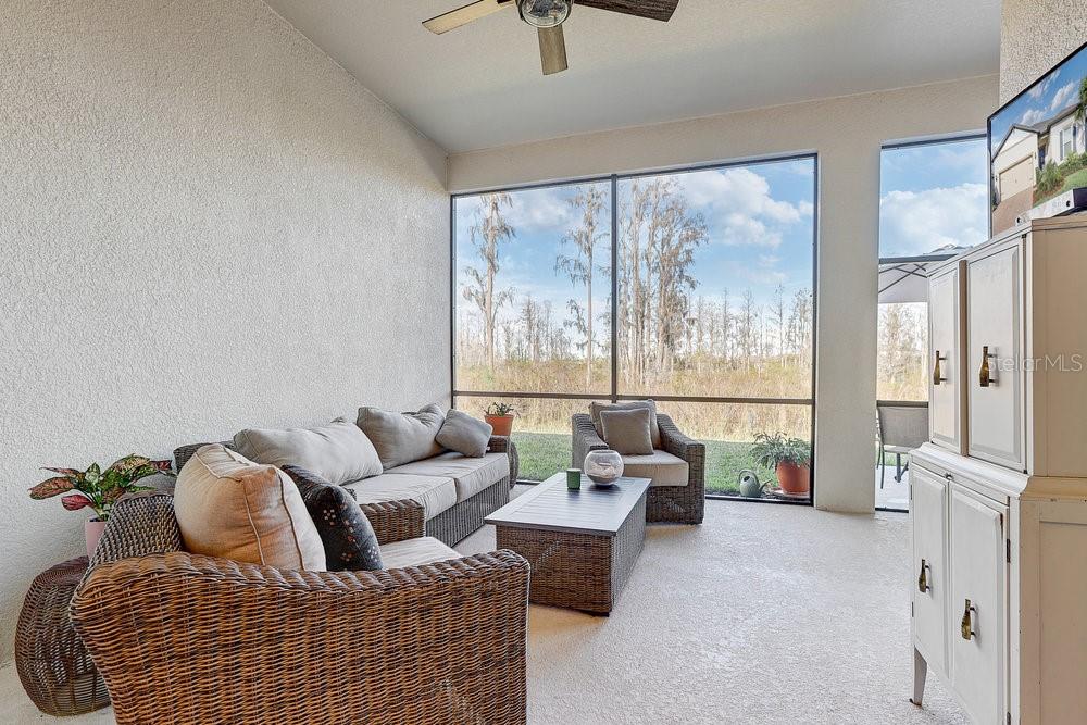 Screened Lanai, great for indoor outdoor living