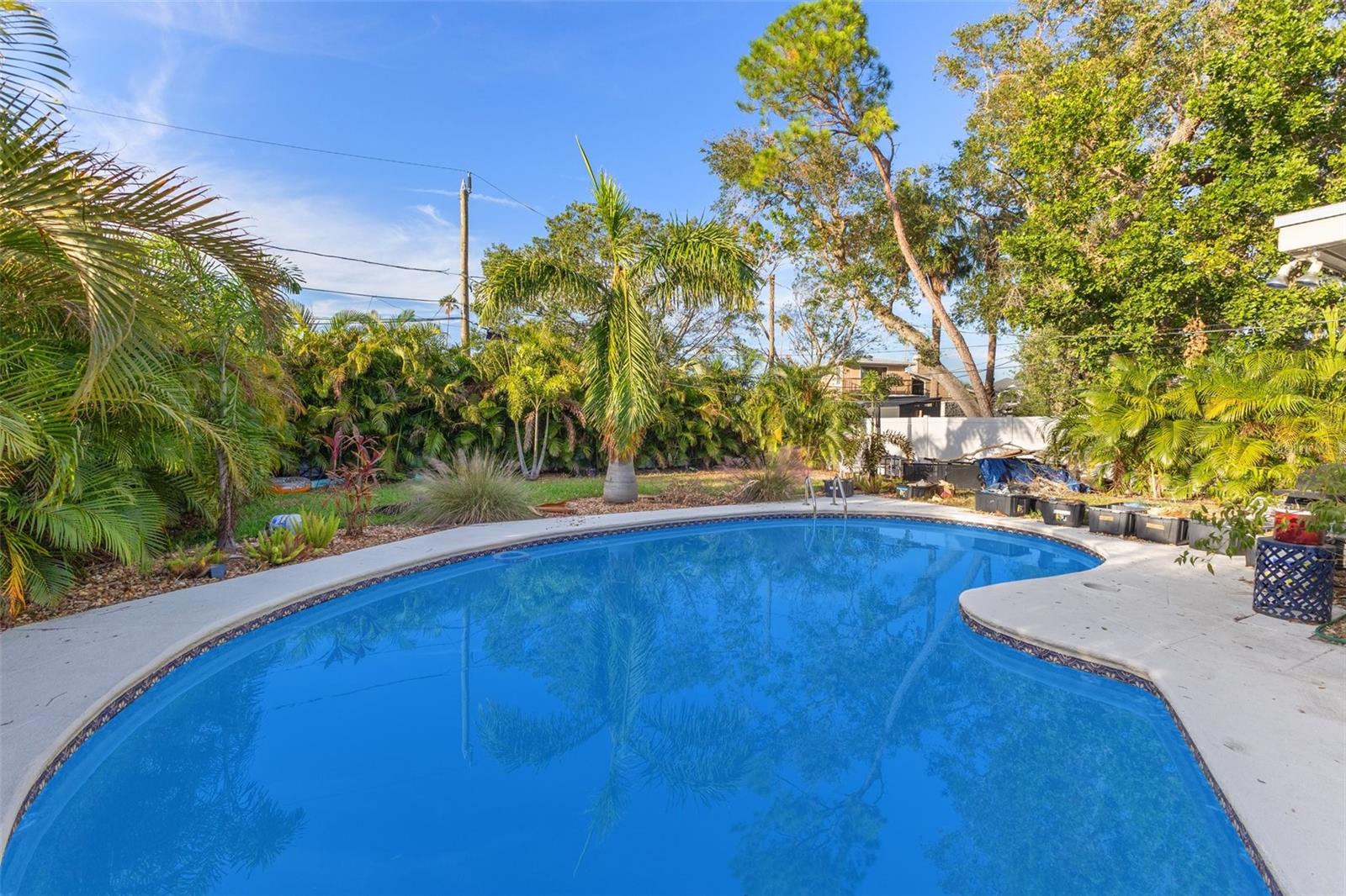 Pool photo prior to storm