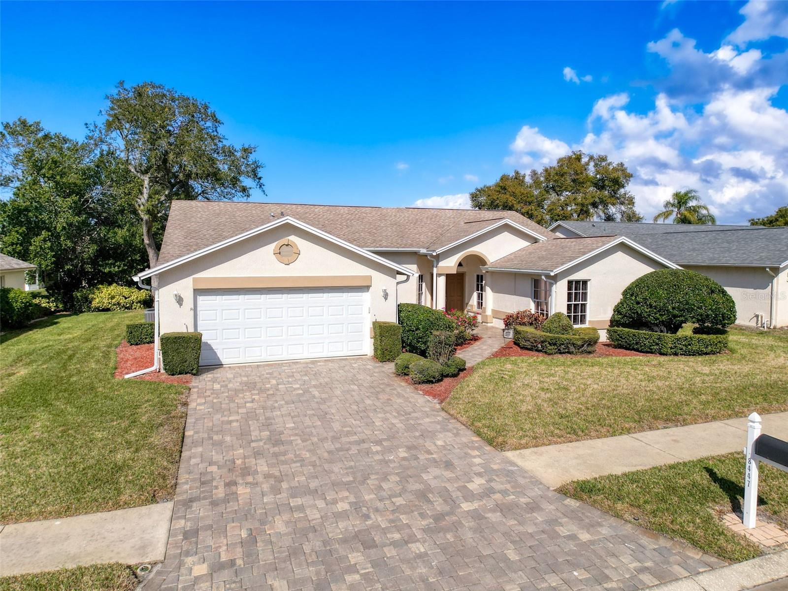 Paver driveway and entry walk