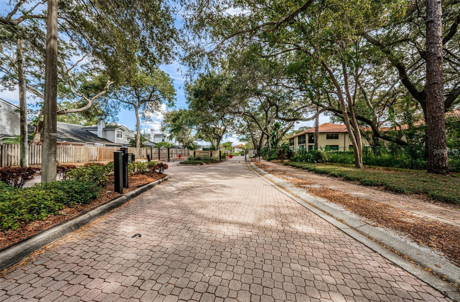 Gated front entrance