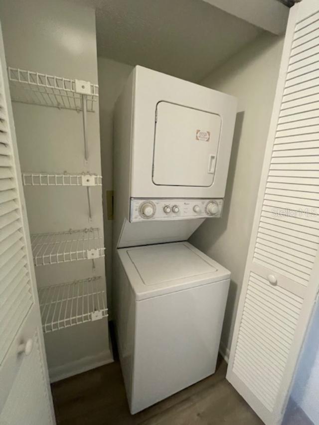 Washer and dryer included.