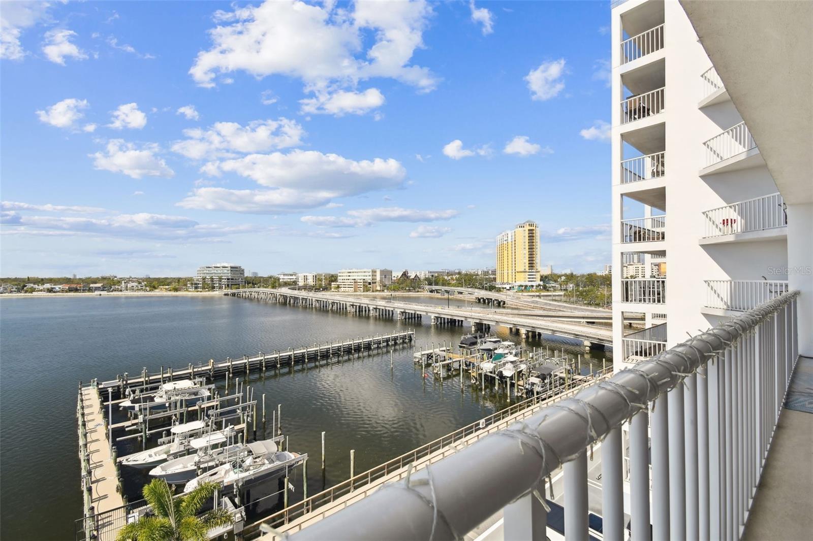 Water view from balcony