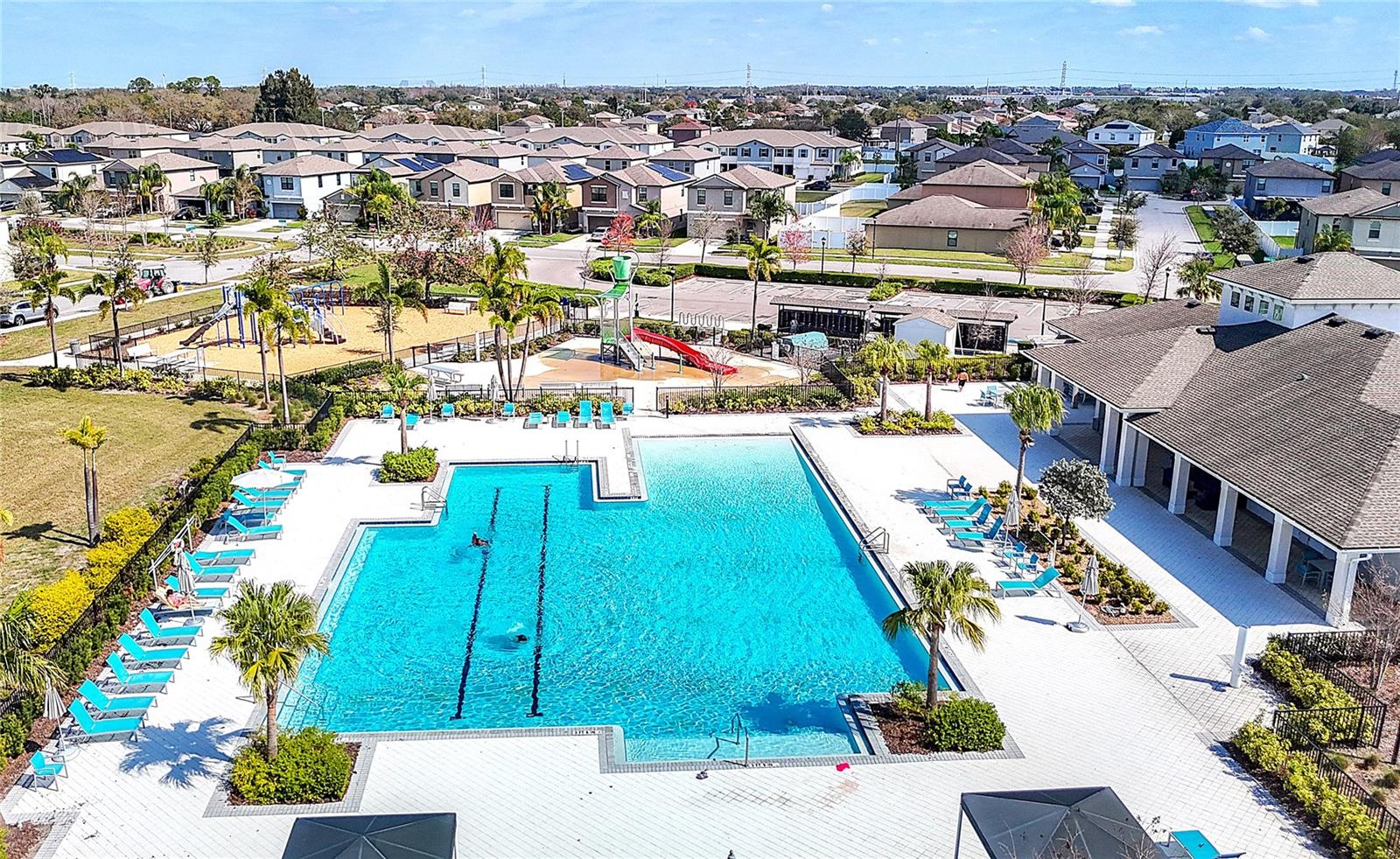 Community Pool with Lap Lanes