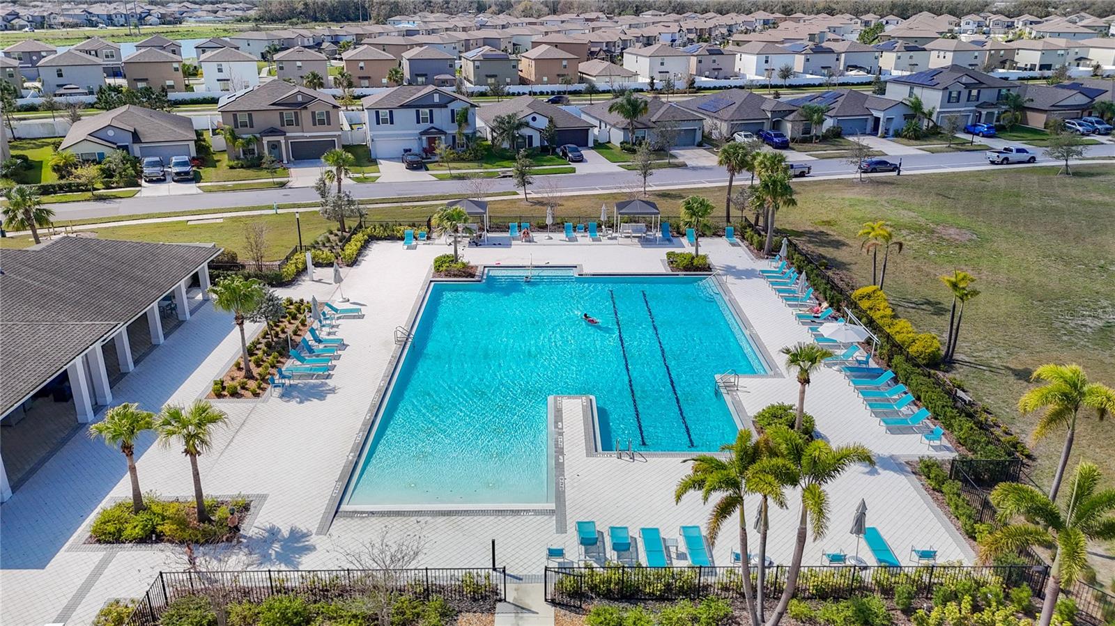 Community Pool with Lap Lanes