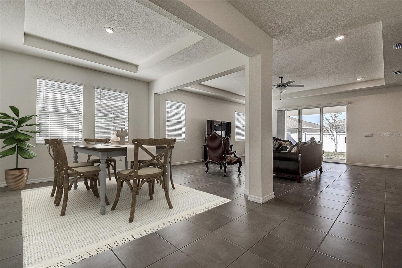 formal dining/den - virtual staged