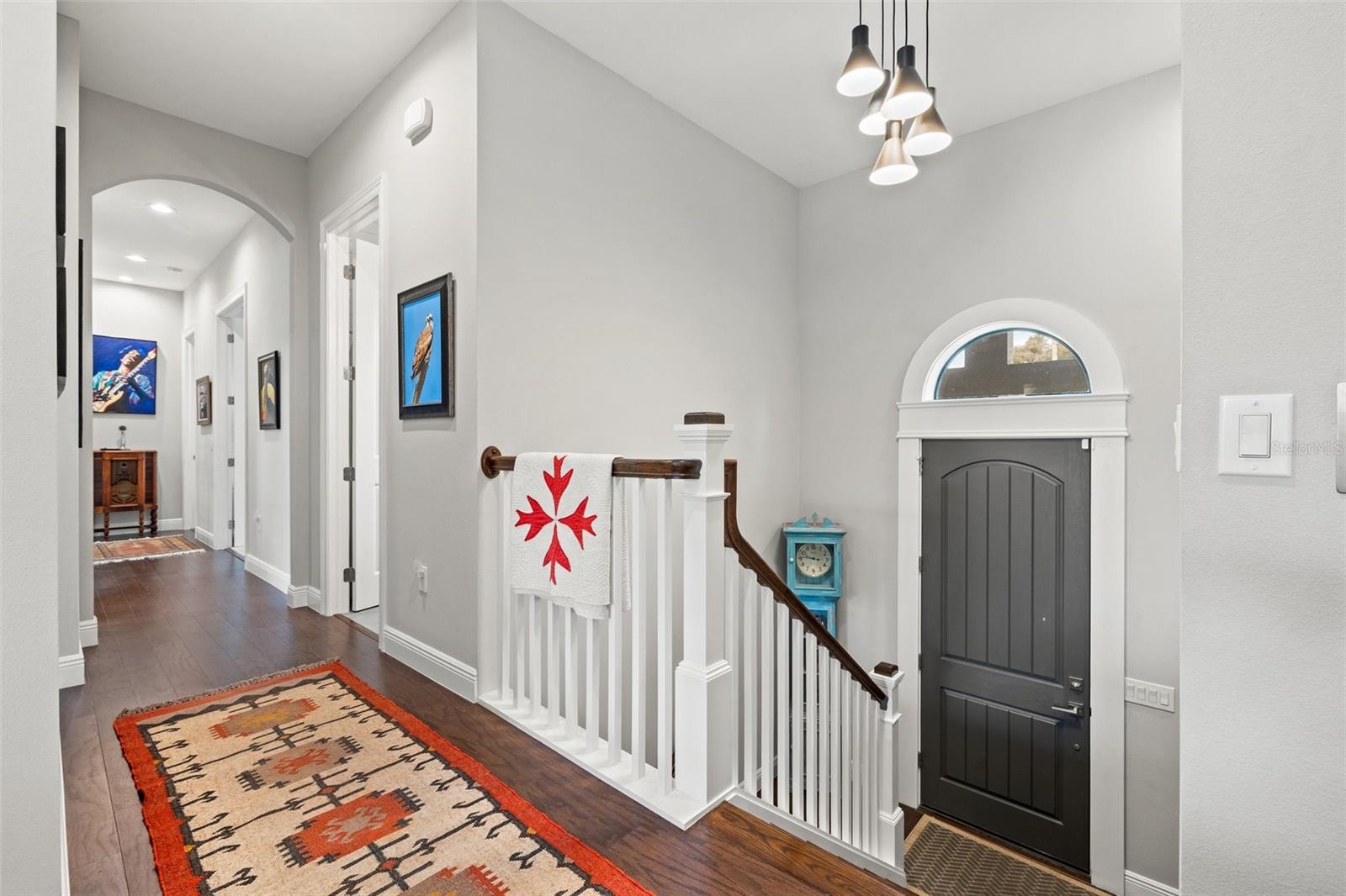 foyer and front entrance door