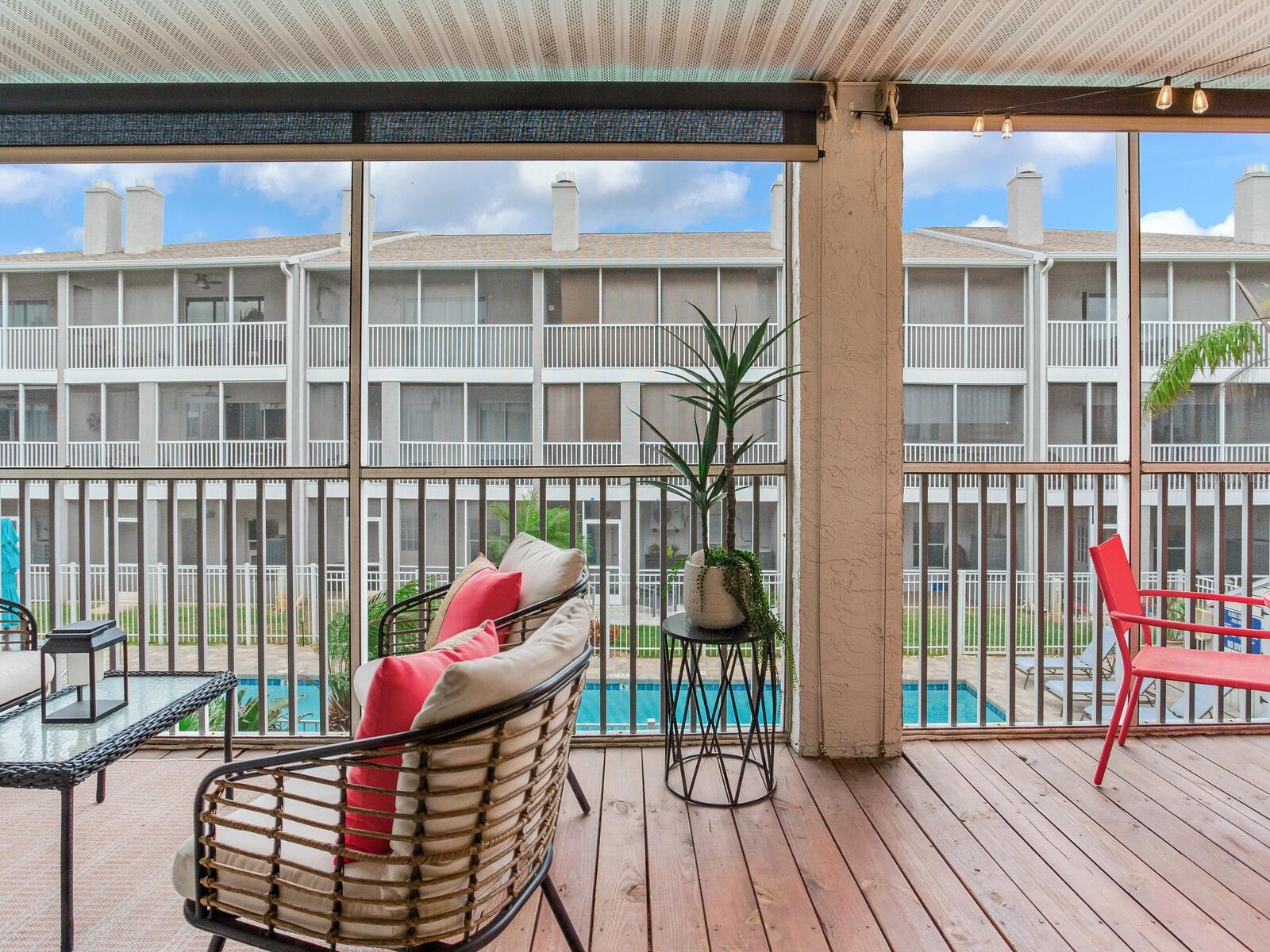 Lanai off of main living area