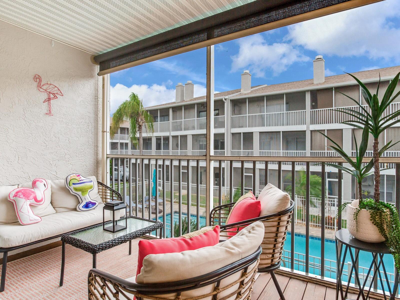 Lanai off of main living area