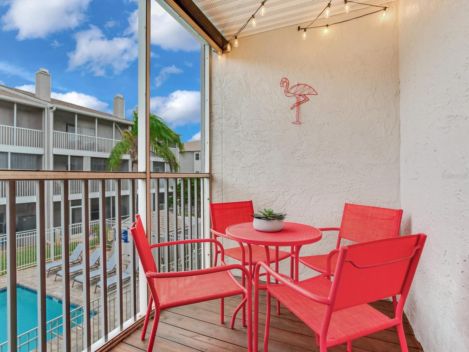 Lanai off of main living area