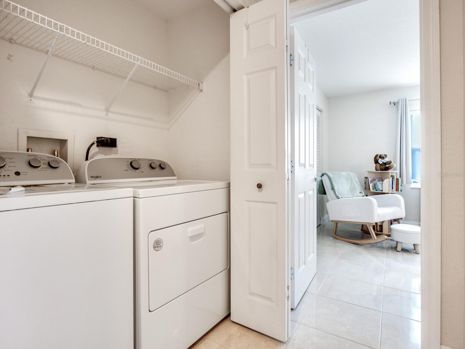 Laundry room on 2nd level with bedrooms