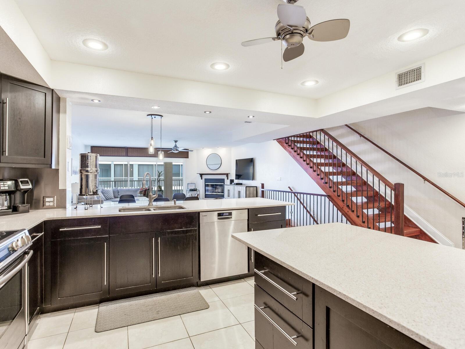 Eat in remodeled kitchen