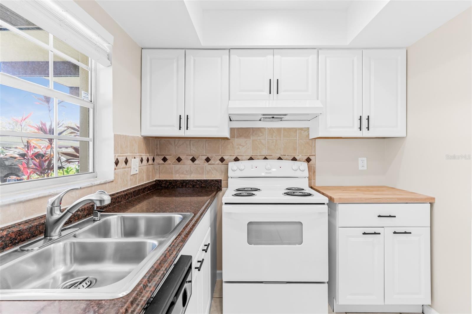 Kitchen with nice big window for natural lighting