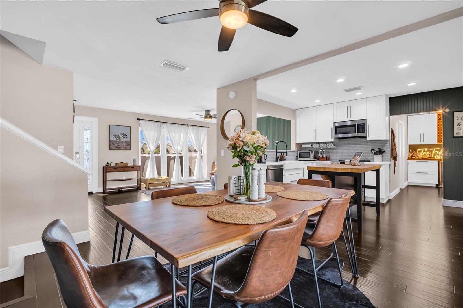 Dining/Kitchen/Living room View