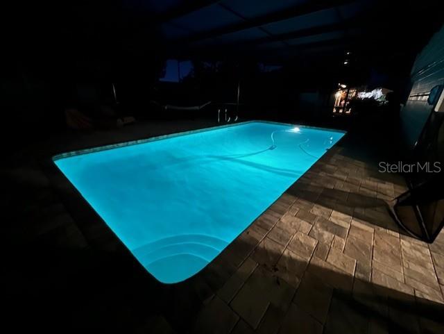 Pool at night