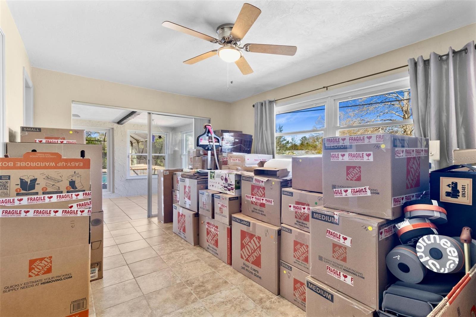 Primary Bedroom with acces to Florida Room and Pool!