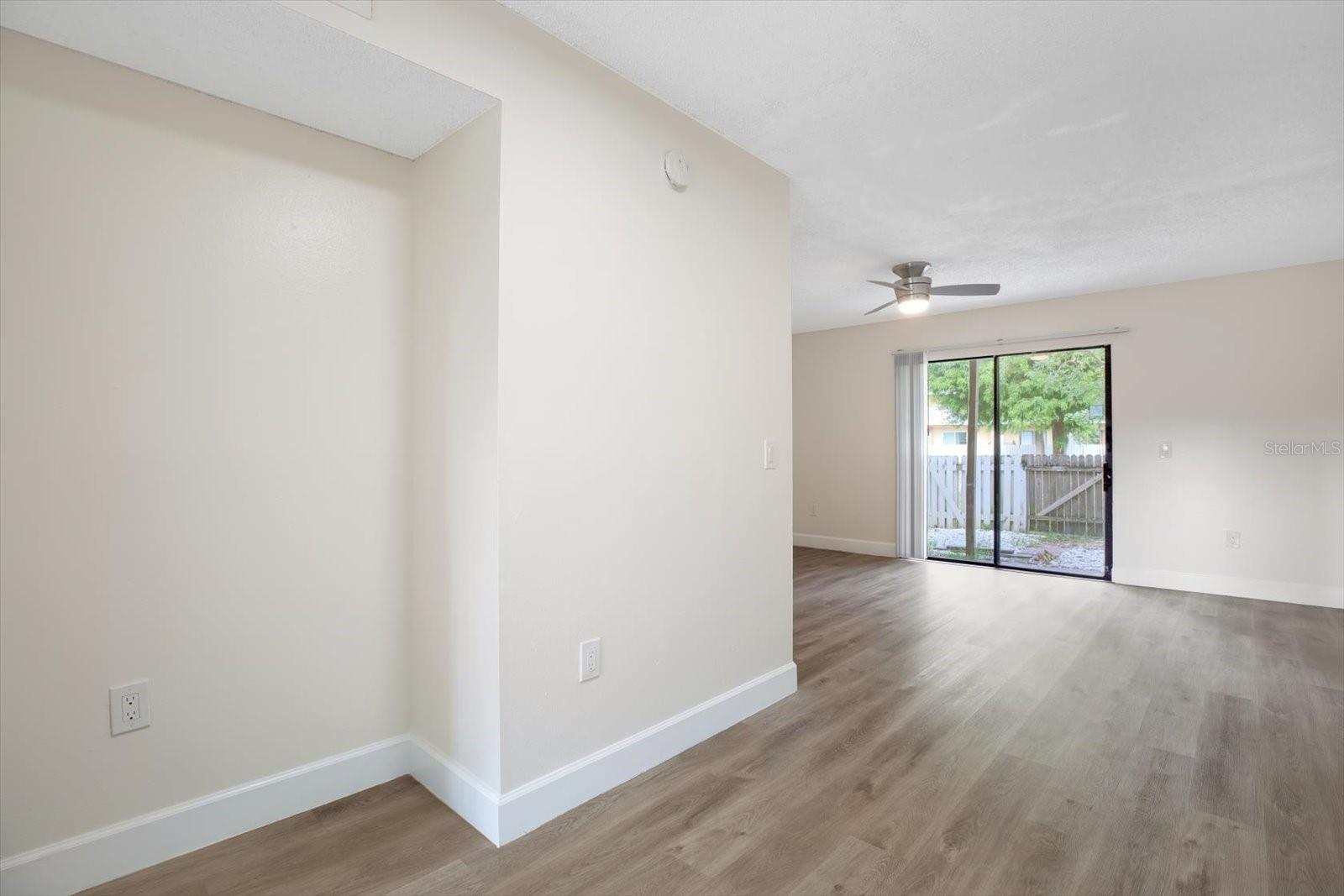 Open floor plan living room