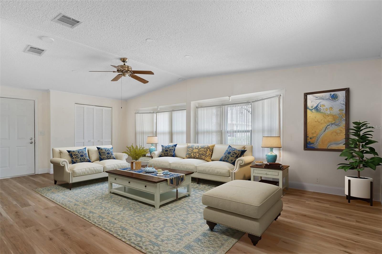 Virtual Staging Living Room at front of home