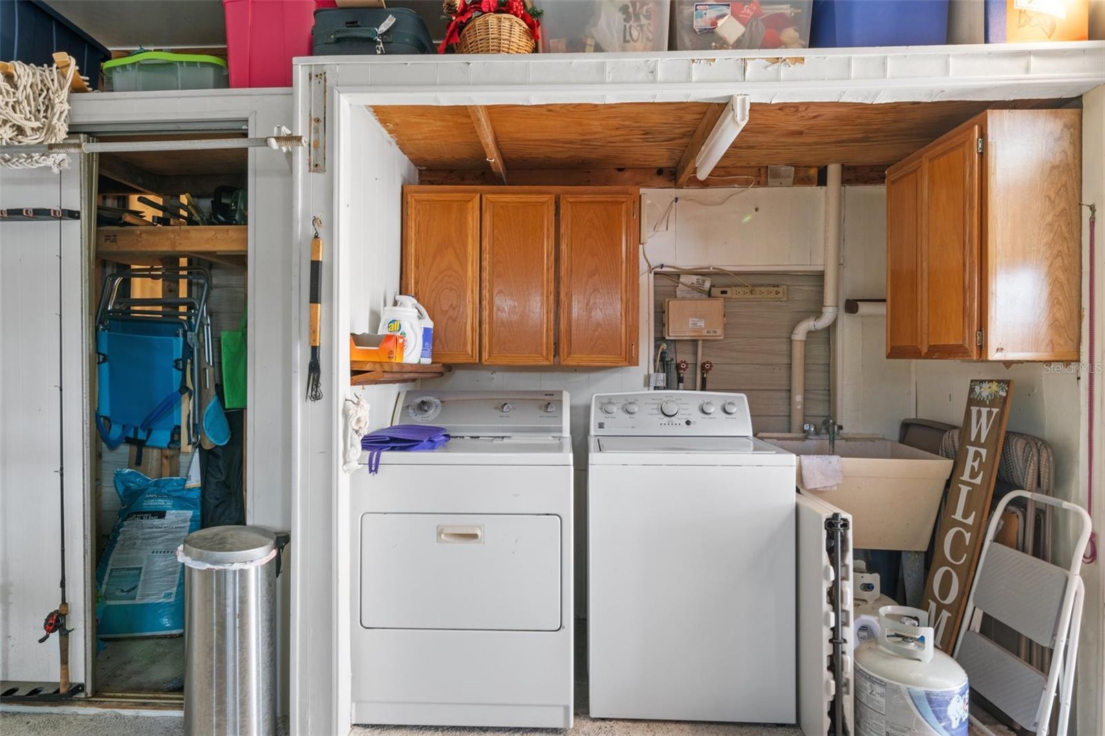 Laundry in Garage