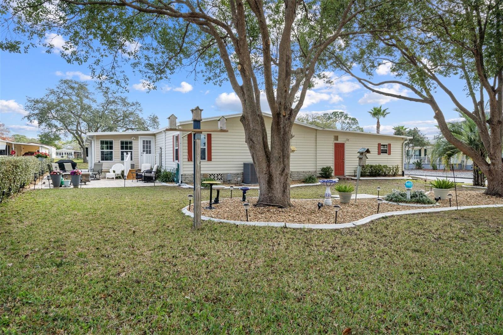 Back of home and patio