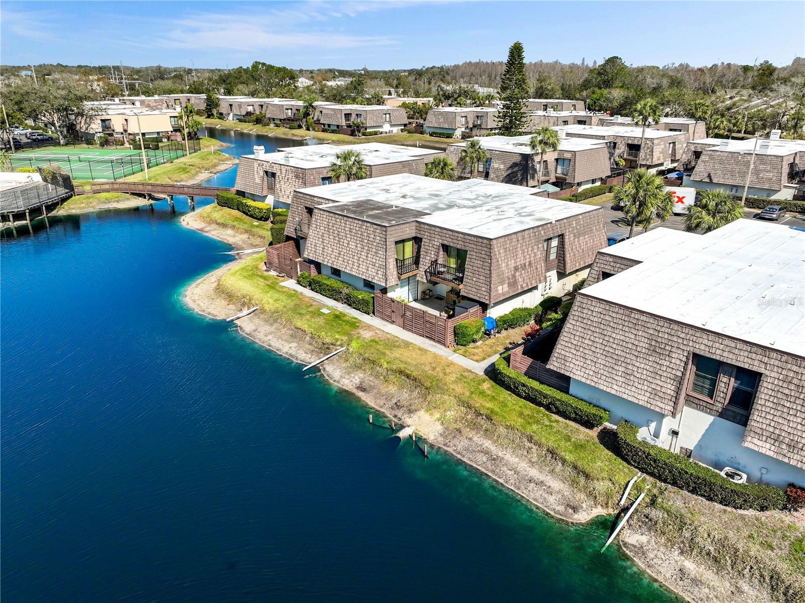 Aerial View Front of Townhome