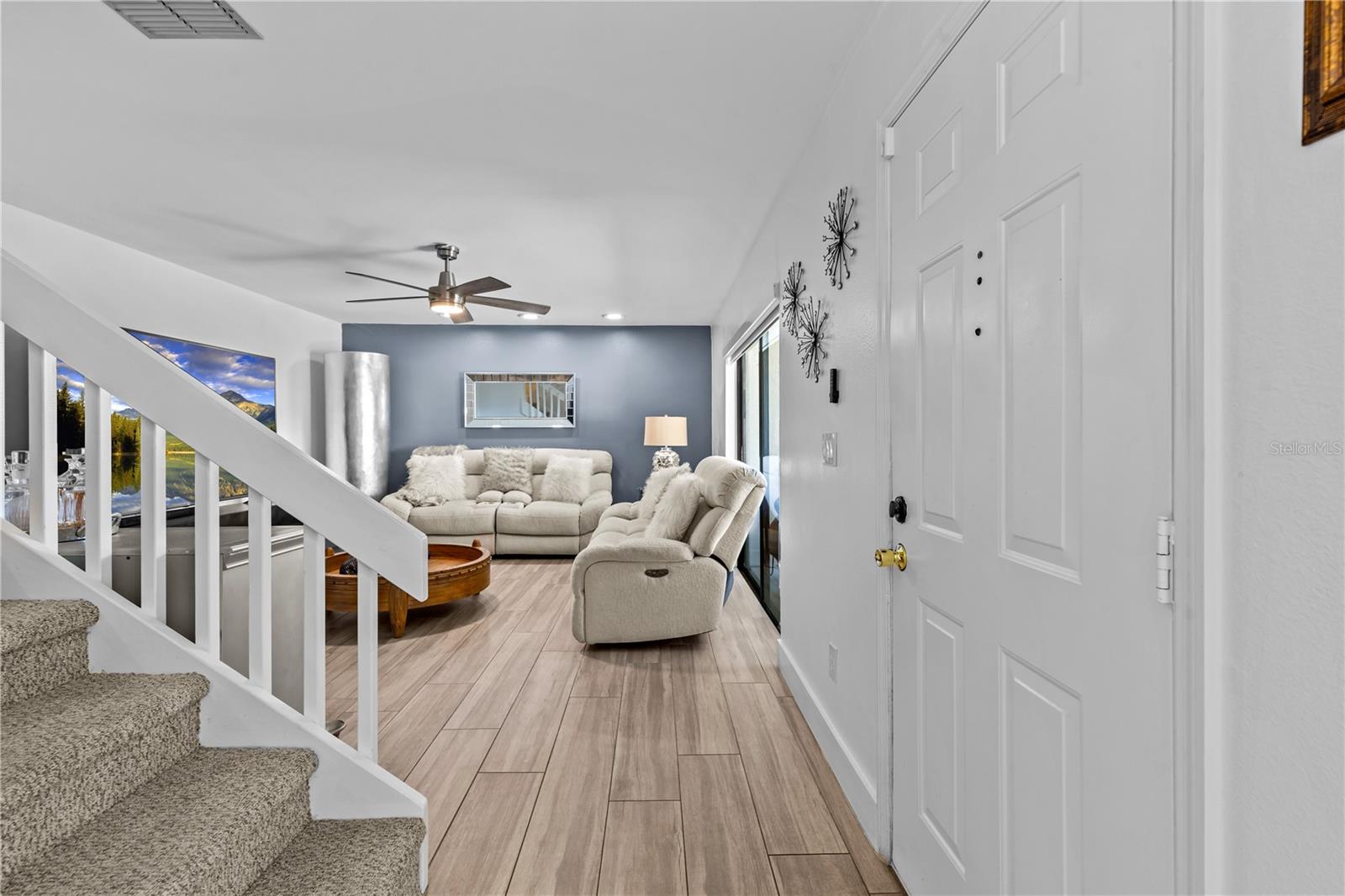 View from Kitchen to Living Area