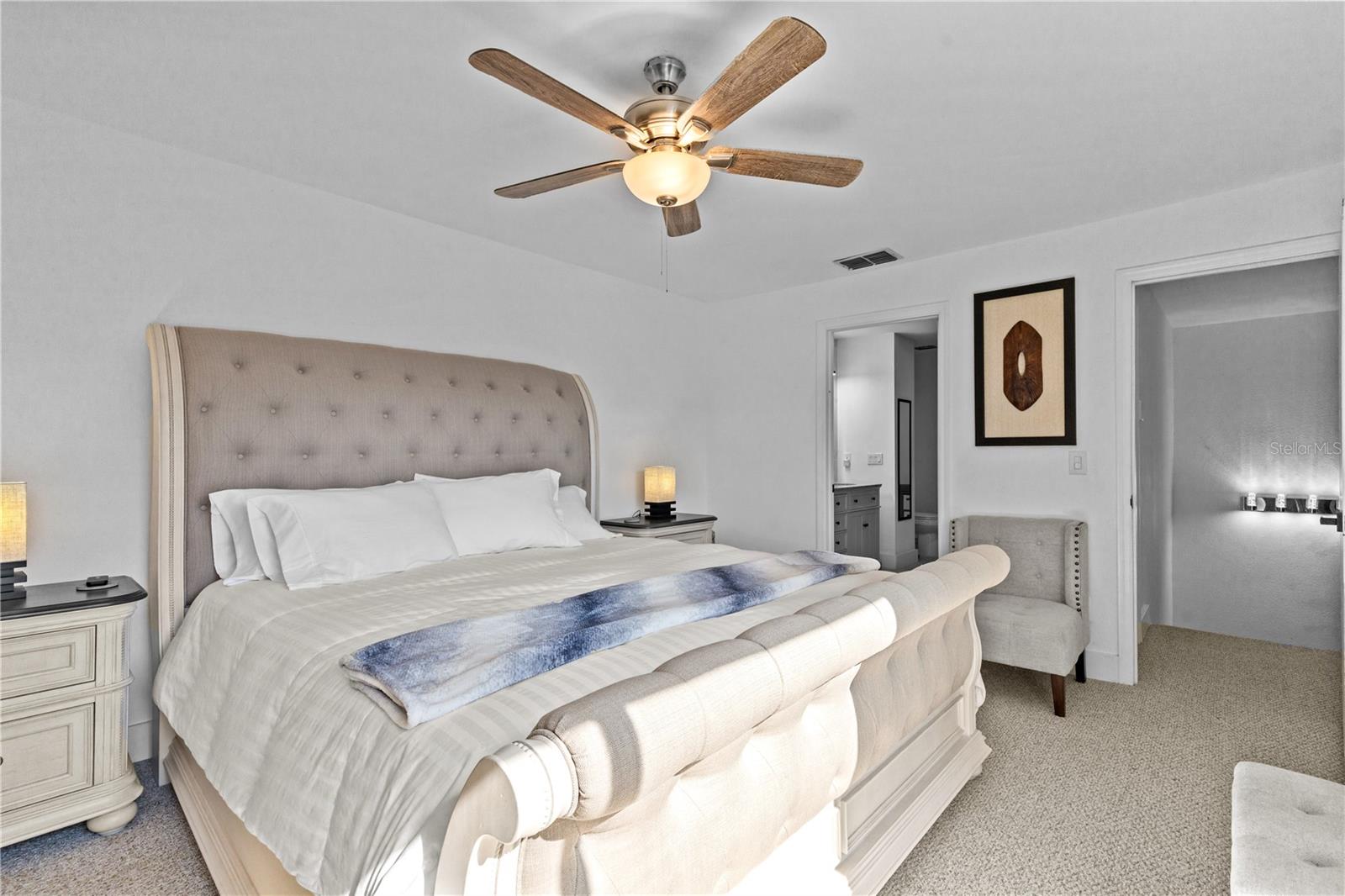 Primary Bedroom with Sliding Glass Doors and Balcony