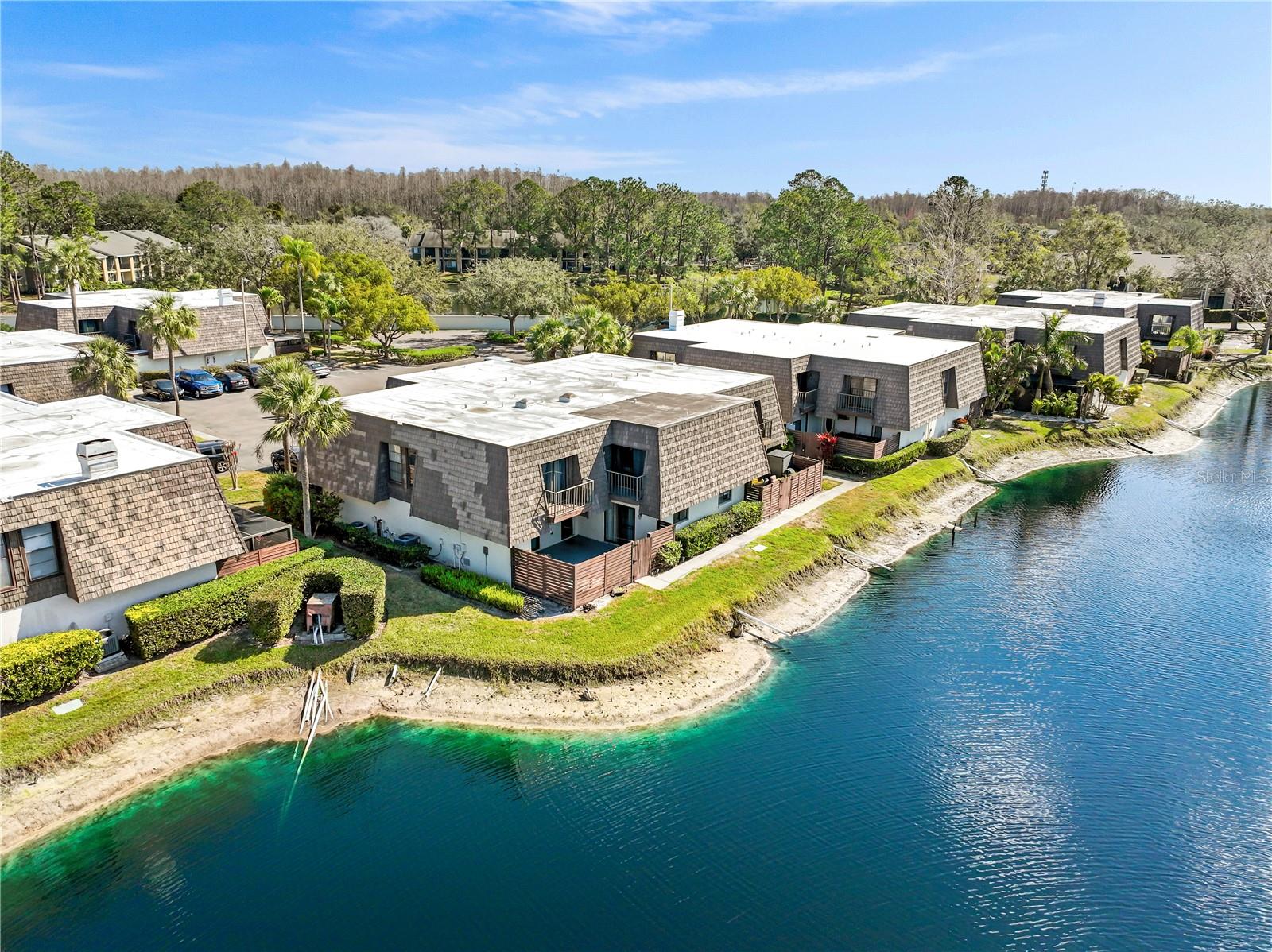 Aerial View Front of Townhome