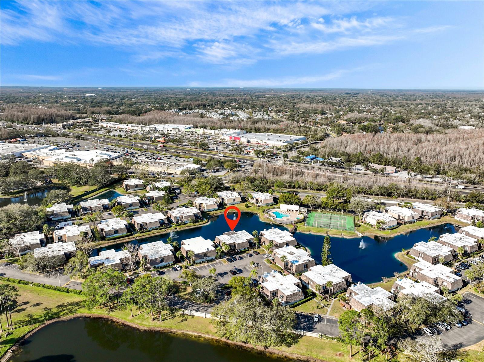 Aerial View Townhome