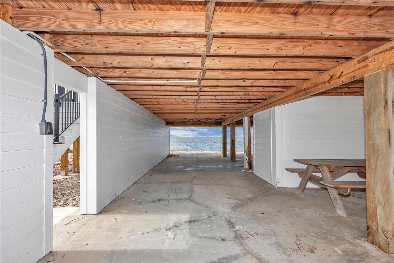 Carport access under home