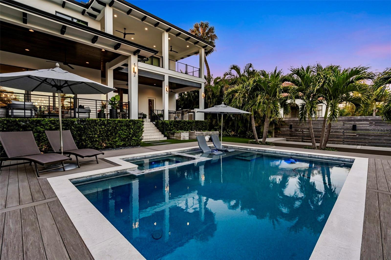 Sun sets in front of house so you can enjoy evenings on the lanai.