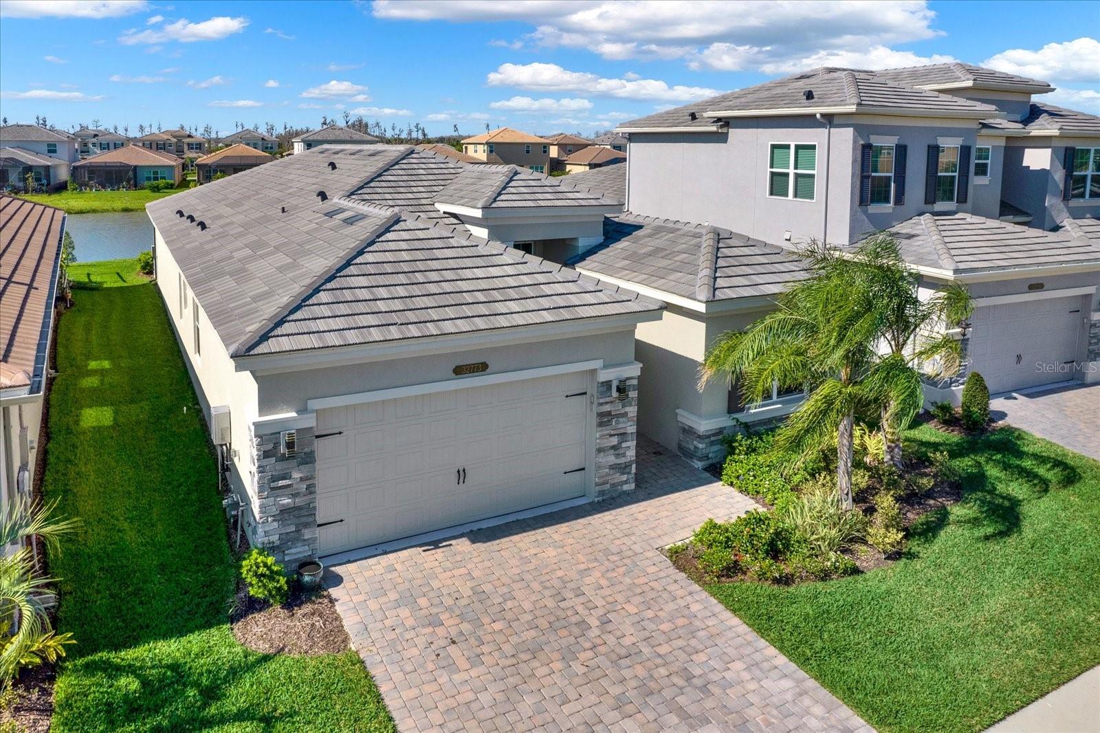 Cement roof