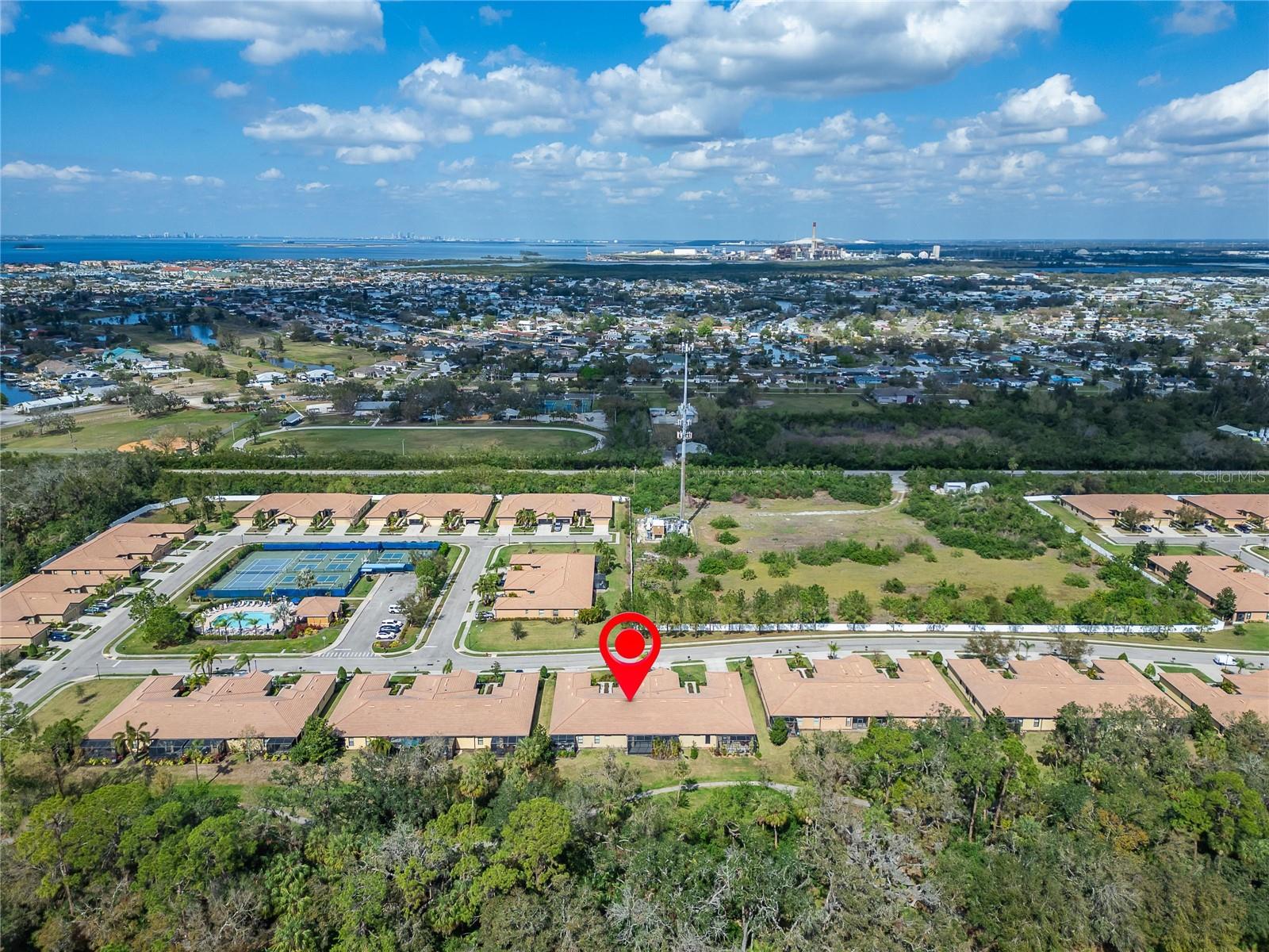 House showing proximity to Eagles Nest pool and pickle ball courts.