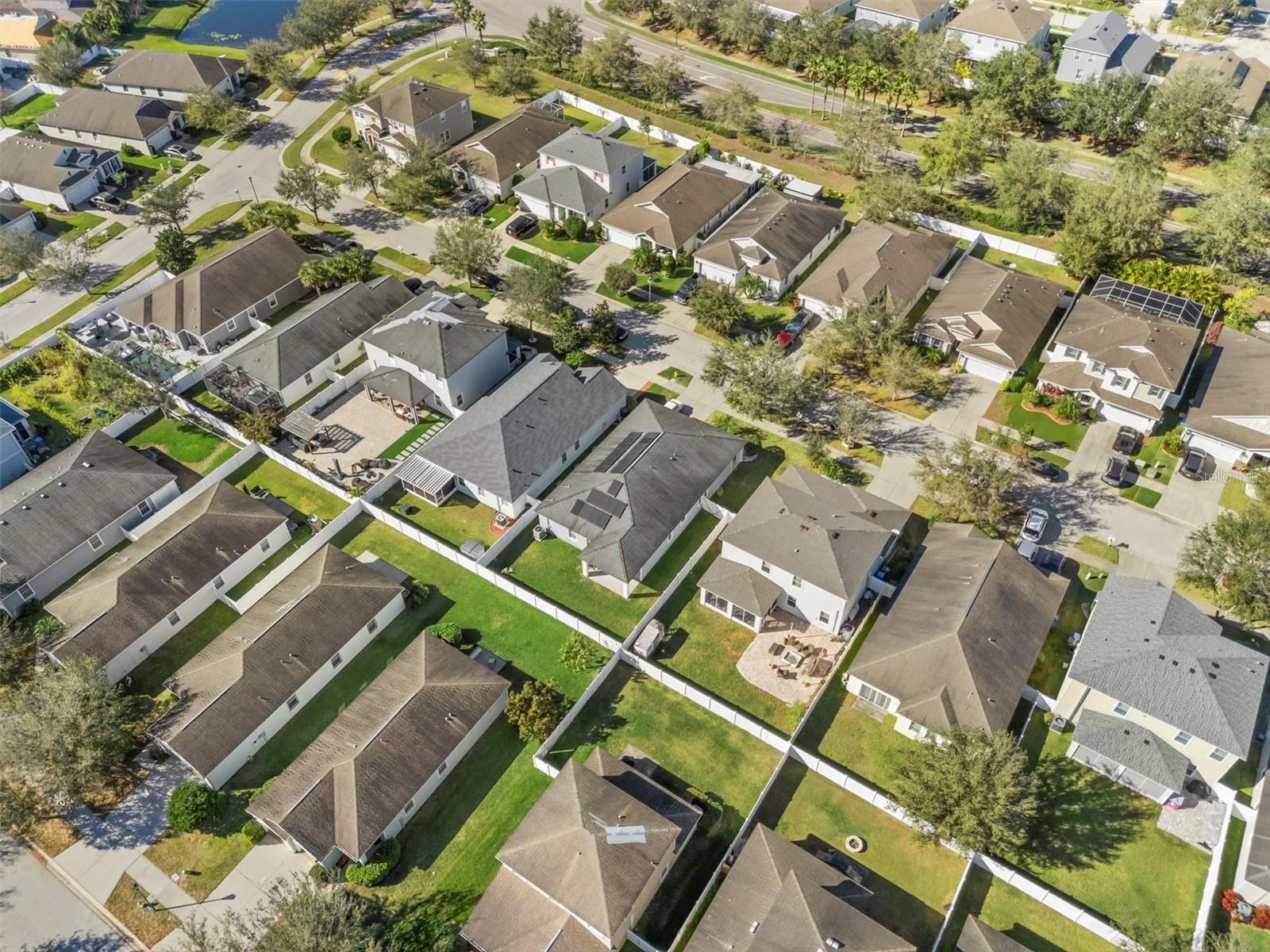 Aerial of Backyards