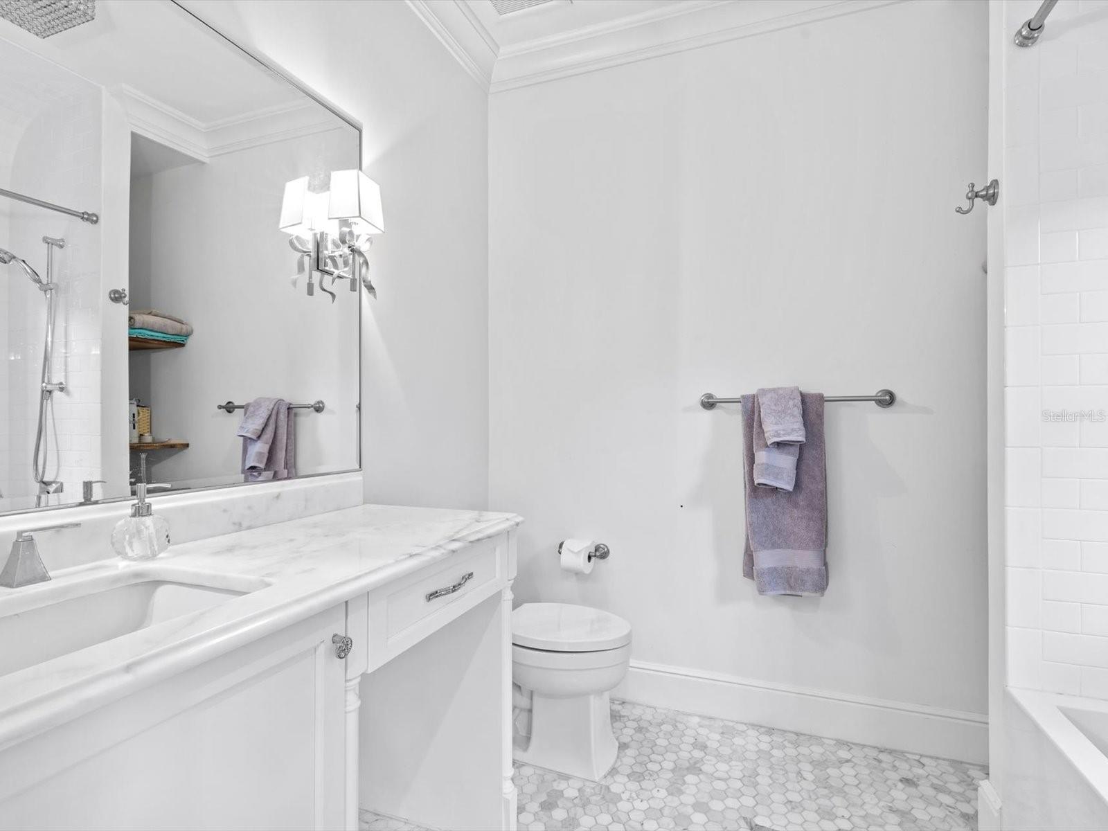 Bedroom #4 bathroom with soaking tub