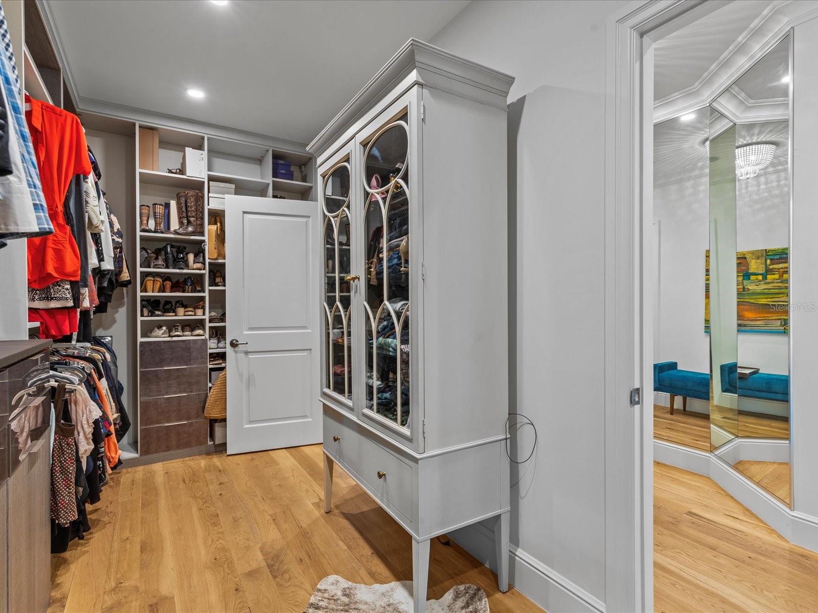 Primary Bedroom with oversized custom closet