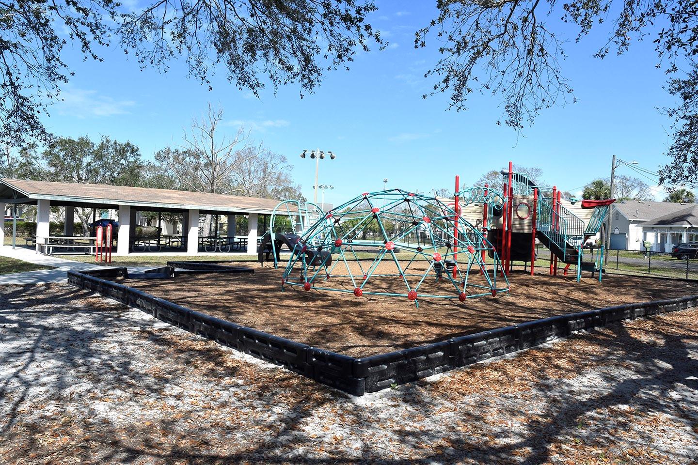 Park with playground, basketball courts, etc. is less than 2 blocks away.