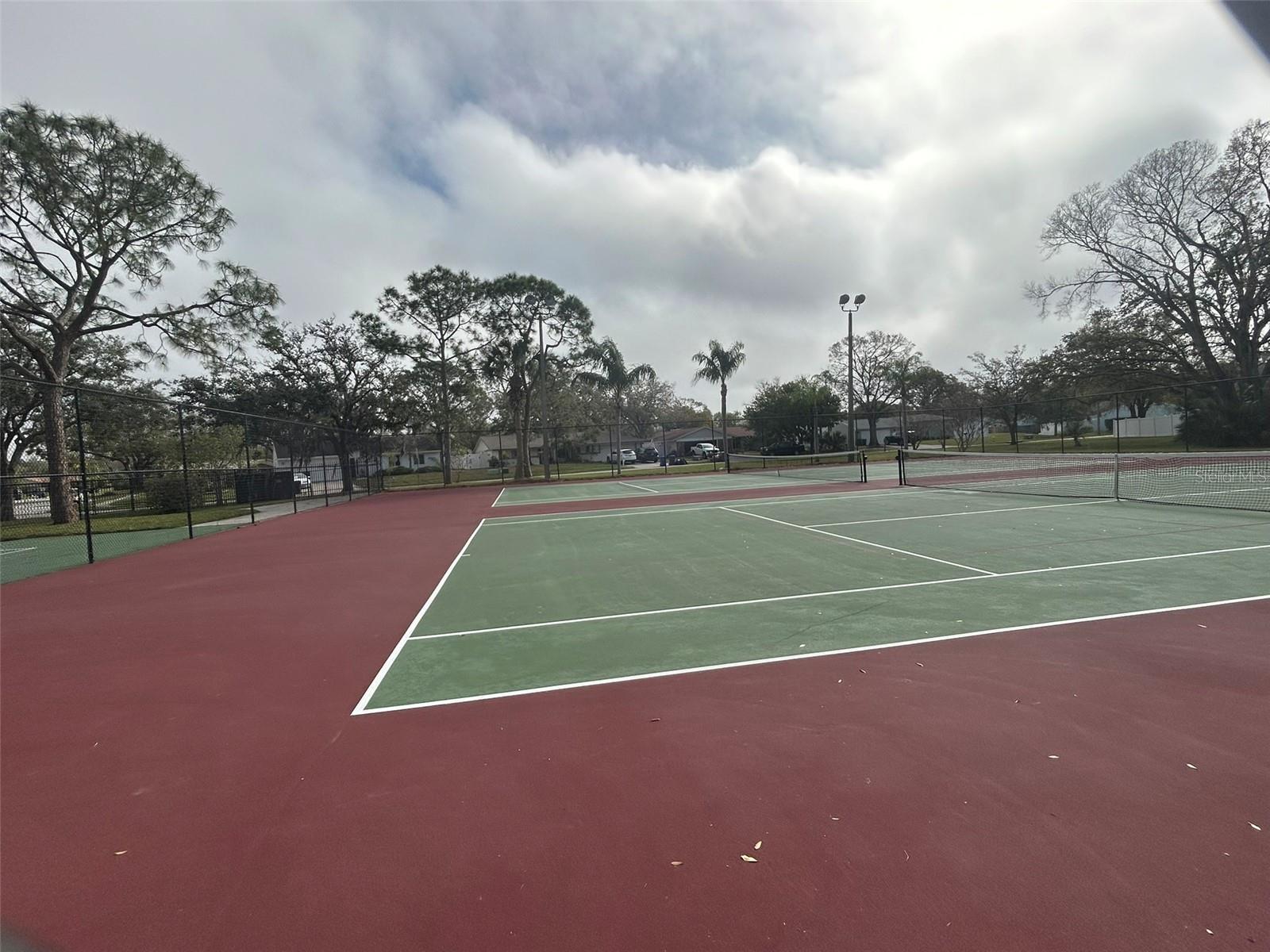 Tennis courts for residents only!