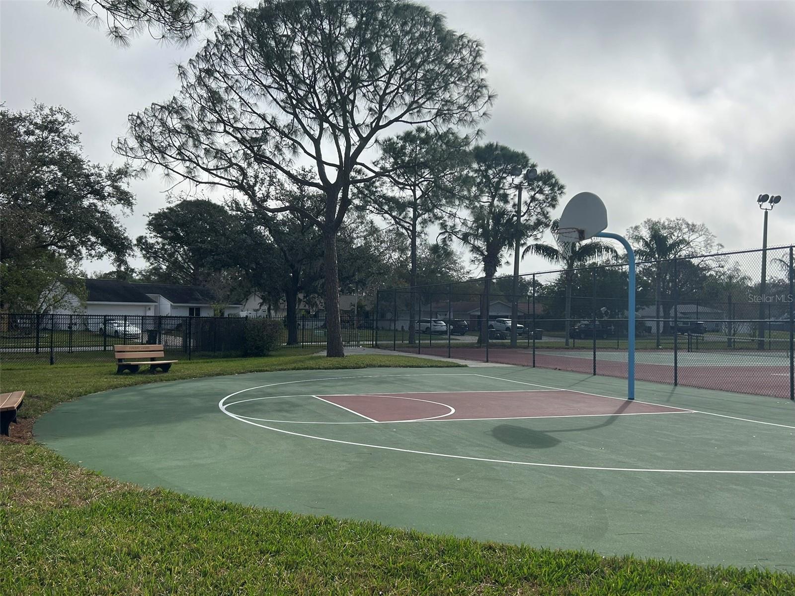 Basketball courts at the lakefront park is for residents only!