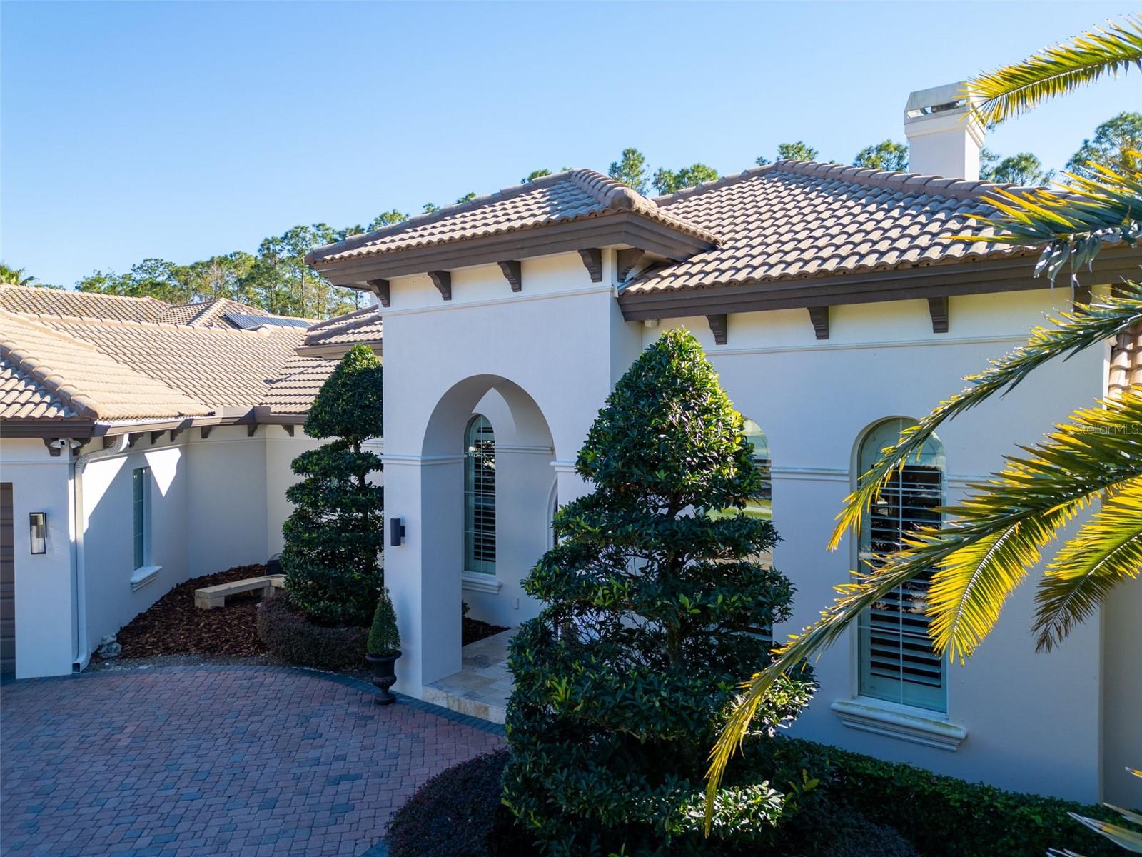 Front loggia leading to front entrance