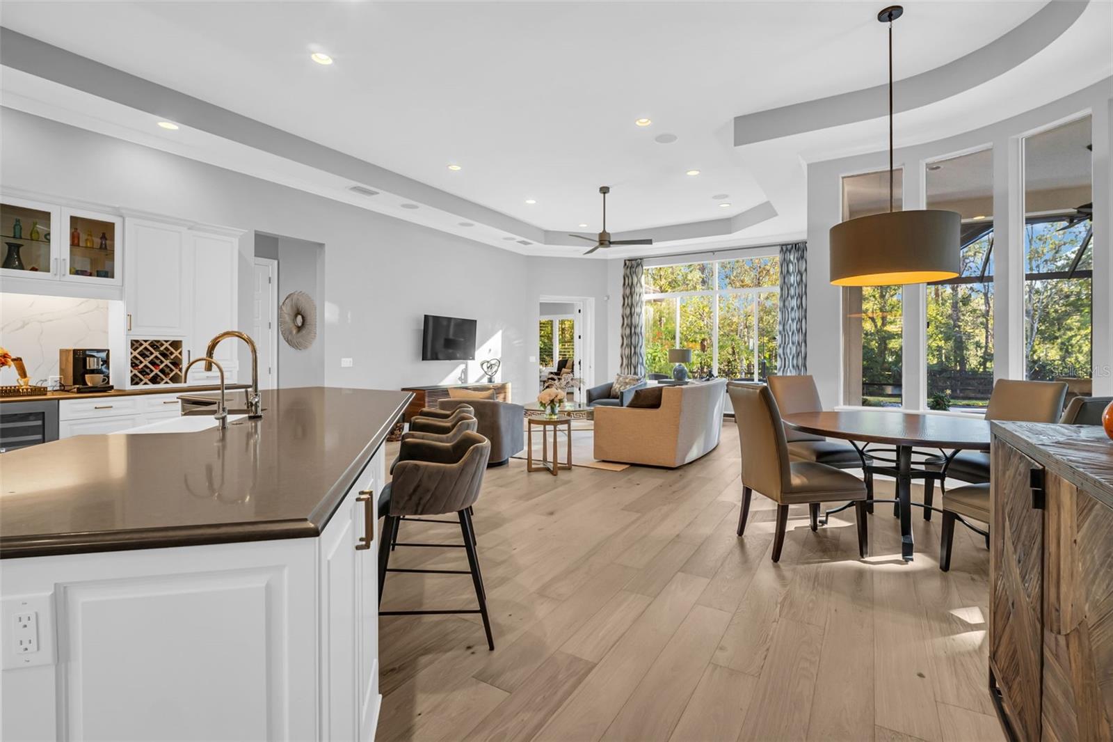 Entrance into kitchen / family room / breakfast area