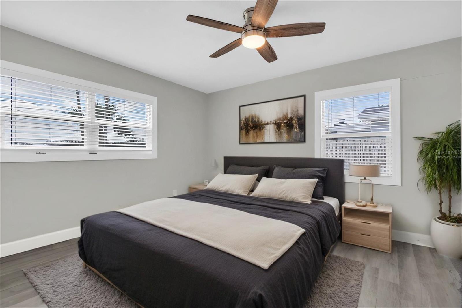 Virtually Staged - primary bedroom with En-suite bath