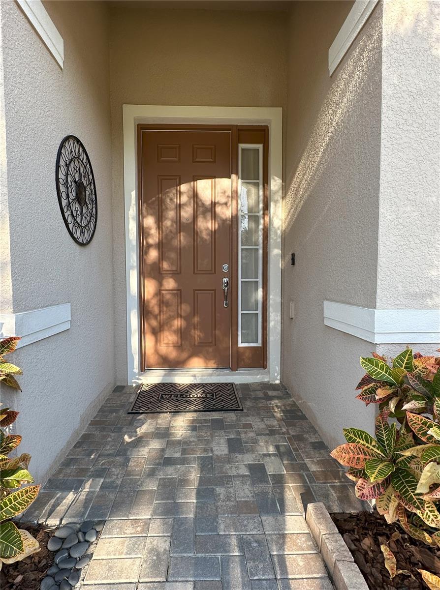 Walkway to front door