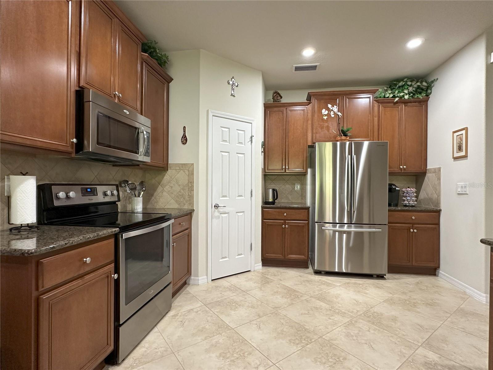 Kitchen with SS appliances