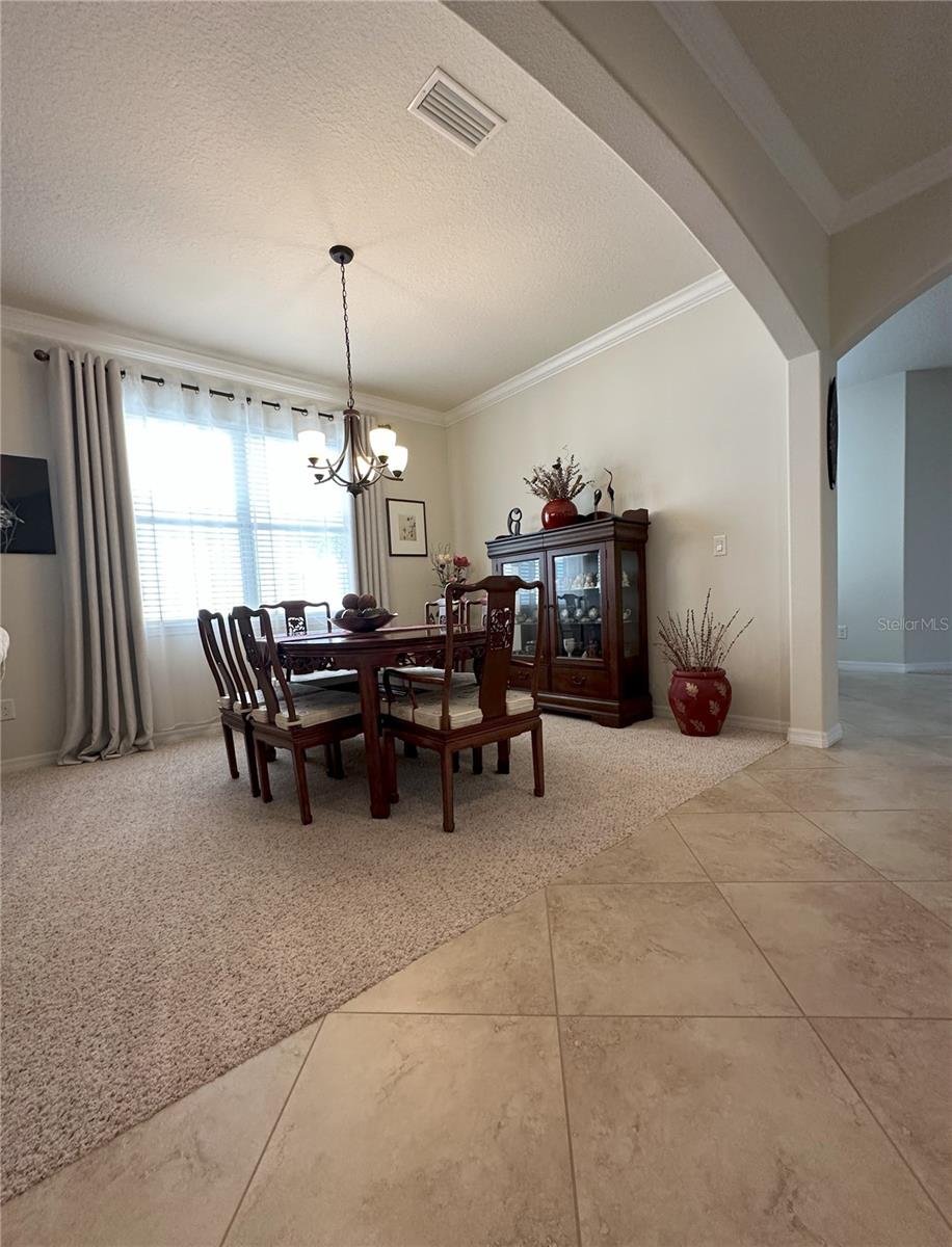 Formal dining area