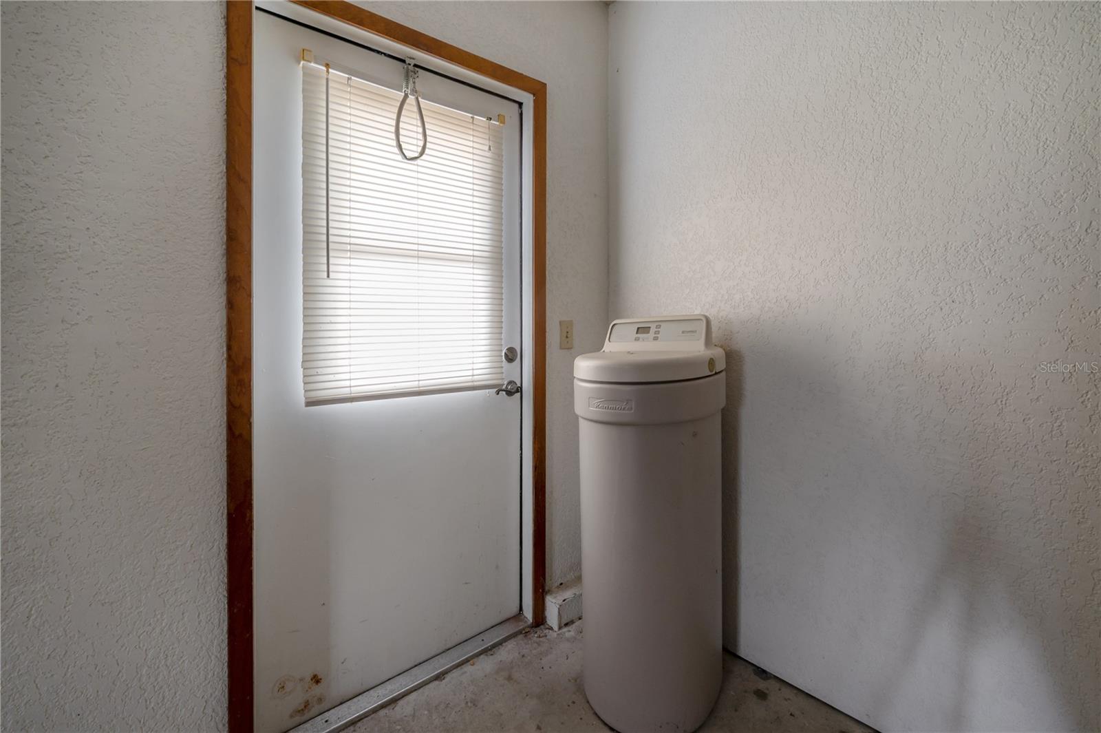 Water Softener in Garage