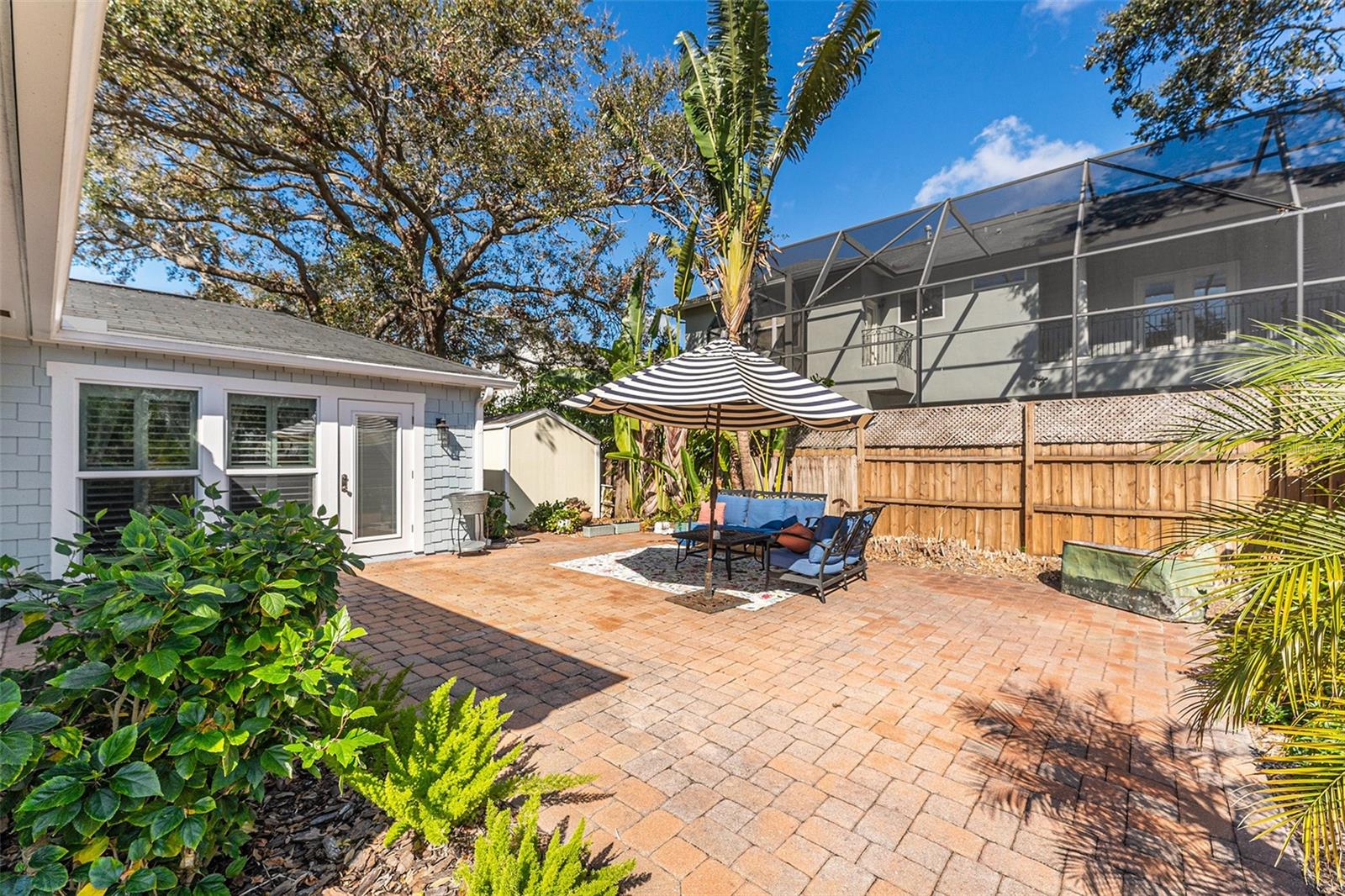 Brick patio