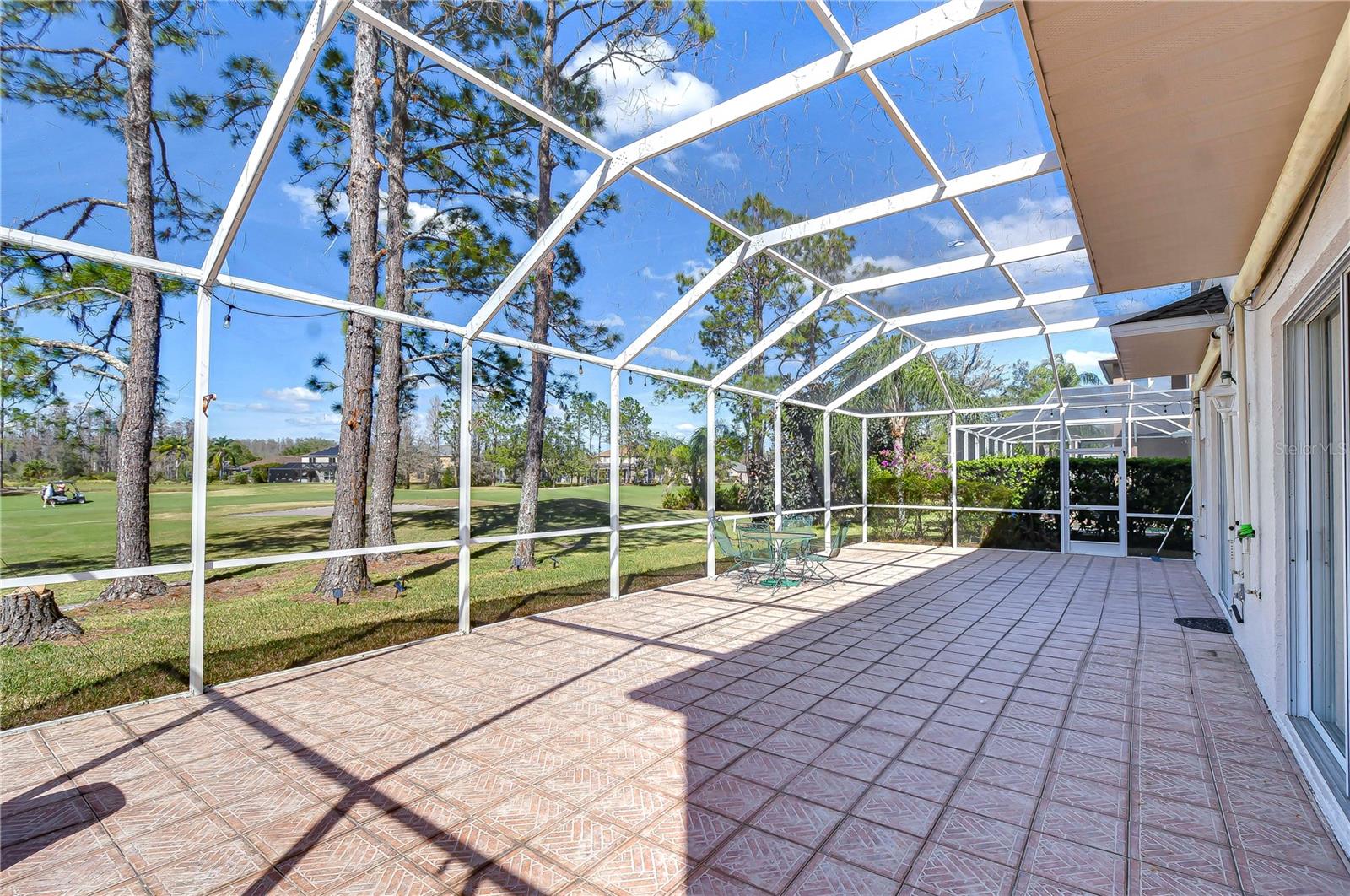 large screened Patio